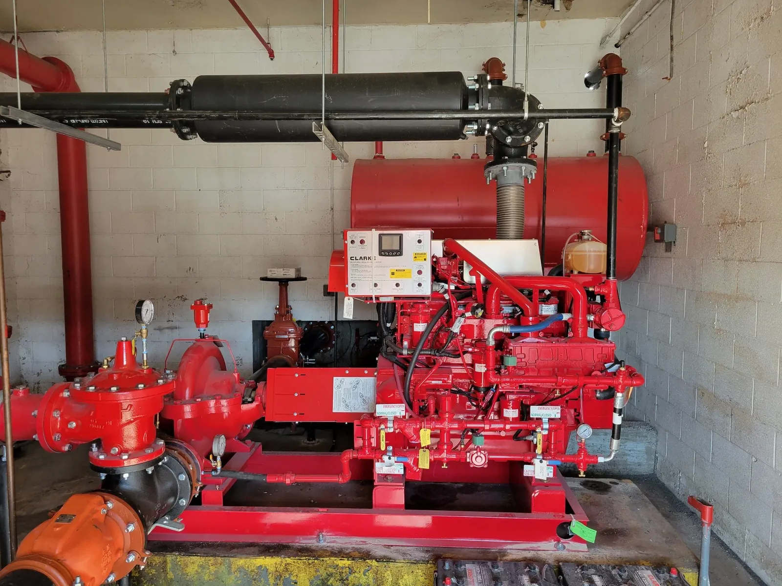 Fire pump room